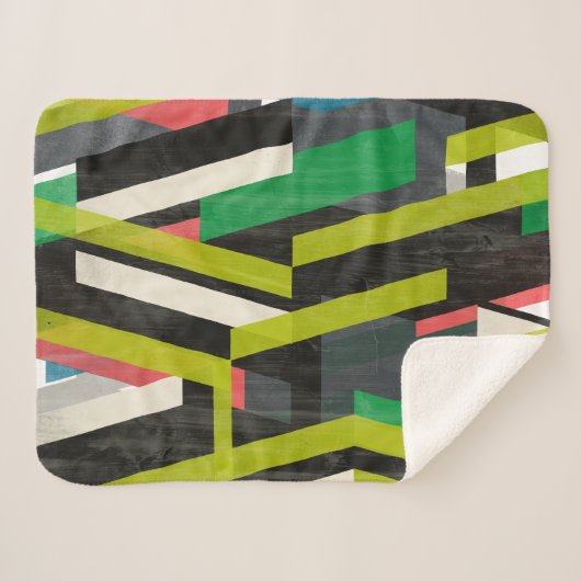 Diagonal-Slipstream-Muster Sherpadecke (Vorderseite (Horizontal))