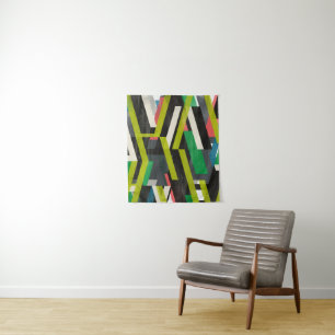 Diagonal-Slipstream-Muster Wandteppich