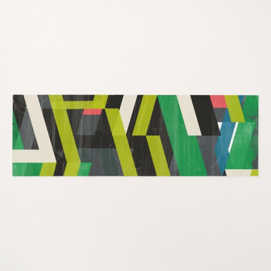 Diagonal-Slipstream-Muster Yogamatte (Vorderseite (Horizontal))