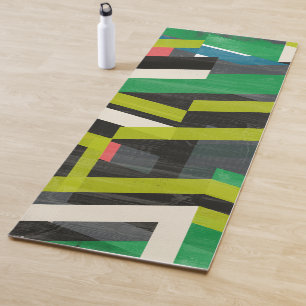 Diagonal-Slipstream-Muster Yogamatte