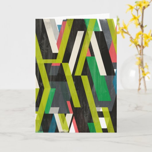 Diagonal Slipstream Pattern Karte (Gelbe Blume)