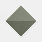 Diagonal Split Moss Green Napkin Serviette (Ecke)