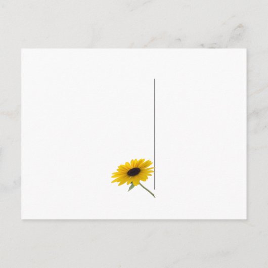 Diagonal Stack Sonnenblumen Postkarte (Rückseite)