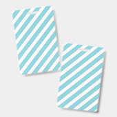 Diagonal Streifen Light Blue Ausweis (Vorder- & Rückseite)