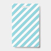 Diagonal Streifen Light Blue Ausweis (Rückseite)
