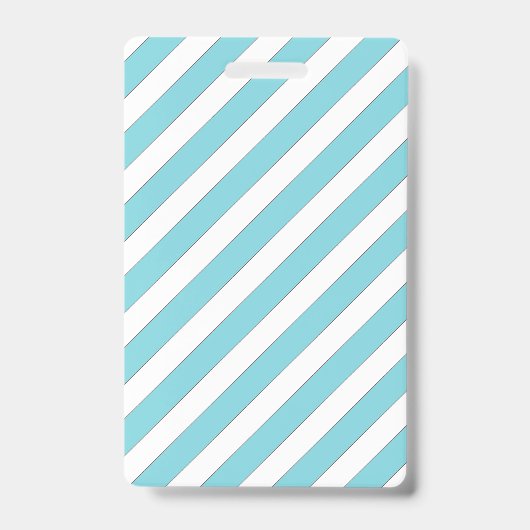 Diagonal Streifen Light Blue Ausweis (Vorderseite)