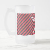 Diagonal-Streifen Mattglas Bierglas (Links)