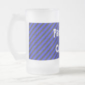 Diagonal-Streifen Mattglas Bierglas (Links)