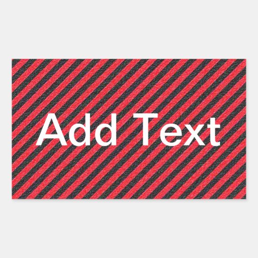Diagonal-Streifen Rechteckiger Aufkleber (Vorderseite)