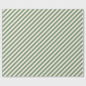 Diagonal Streifen Weihnachtszeit von Weiß Geschenkpapier (Flach)