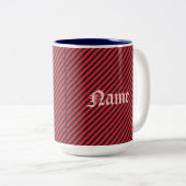 Diagonal-Streifen Zweifarbige Tasse (VorderseiteRechts)