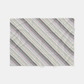 Diagonal Stripe Blanket Fleecedecke (Vorderseite (Horizontal))
