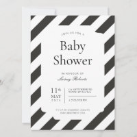 Diagonal Stripe Dusche mit schwarzem und weißem Ca