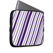 Diagonal Stripe ~ Indigo Laptopschutzhülle (Vorne Rechts)