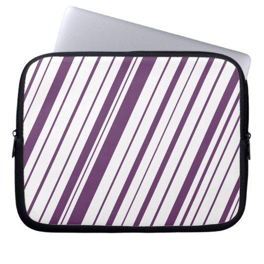 Diagonal Stripe ~Lavender Laptopschutzhülle (Vorderseite)