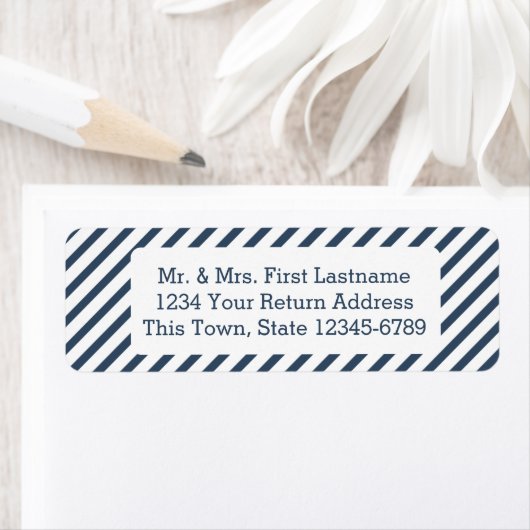 Diagonal Stripe Navy Blue (Insitu)