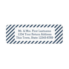 Diagonal Stripe Navy Blue