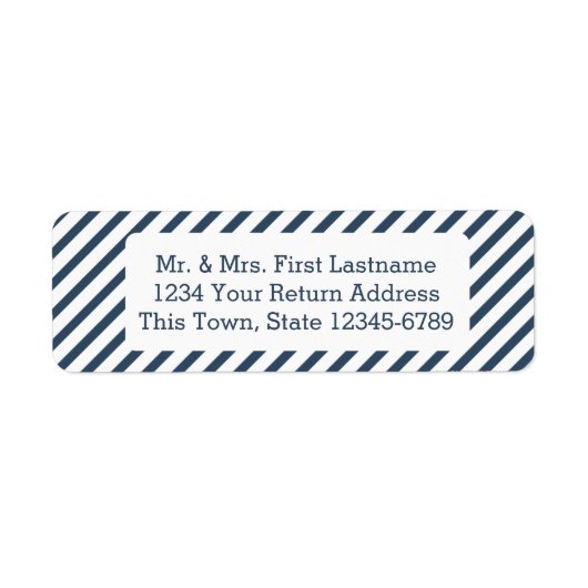 Diagonal Stripe Navy Blue (Vorne)