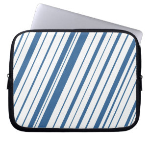 Diagonal Stripe ~ Steel Blue Laptopschutzhülle
