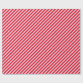 Diagonal Striped Pattern Red Pink Wide Stripe Geschenkpapier (Flach)