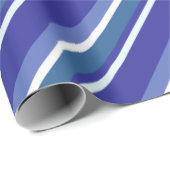 Diagonal Stripes blau Geschenkpapier (Rolleneckpunkt)