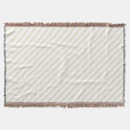Diagonal Stripes Eggshell Decke (Vorderseite)