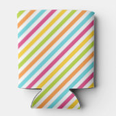 Diagonal stripes in vibrant colors dosenkühler (Rückseite)