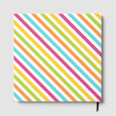 Diagonal stripes in vibrant colors gästebuch (Rückseite)
