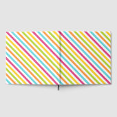 Diagonal stripes in vibrant colors gästebuch (Voll)