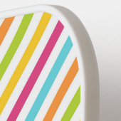 Diagonal stripes in vibrant colors pickleball schläger (Linke Seite)