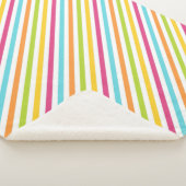 Diagonal stripes in vibrant colors sherpadecke (3/4)