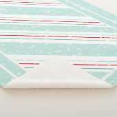 Diagonal Stripes Mint ID440 Sherpadecke (3/4)