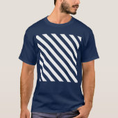 Diagonal Stripes Mono Pattern T-Shirt (Vorderseite)