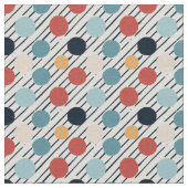 Diagonal Stripes Polka Dots Sketch Stoff (Nahaufnahme)