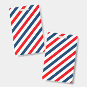 Diagonal Stripes Tricolor Ausweis (Vorder- & Rückseite)