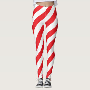 Diagonal Stripte Nationalfarben der libanesischen Leggings
