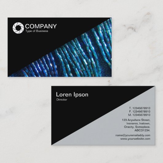 Diagonal V2 - Apertursymbol Visitenkarte (Vorne/Hinten)