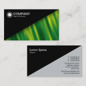 Diagonal V2 - Schwarz - Abstact der grünen Welle Visitenkarte (Vorne/Hinten)