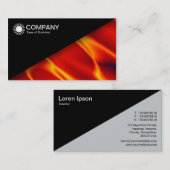 Diagonal V2 - Schwarz - Abstrakt 120716(08) Visitenkarte (Vorne/Hinten)