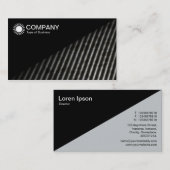 Diagonal V2 - Schwarz - Diagonal Linie Abstrakt Visitenkarte (Vorne/Hinten)