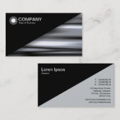 Diagonal V2 - Schwarz - Metallisch Abstrakt Visitenkarte (Vorne/Hinten)