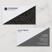 Diagonal V2 - Weiß - Abstraktes Mesh Visitenkarte (Vorne/Hinten)