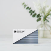 Diagonal V2 - Weiß - Chrome-Röhren Visitenkarte (Stehend Vorderseite)