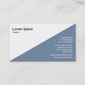 Diagonal V2 - Weiß - Chrome-Röhren Visitenkarte (Rückseite)