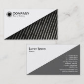 Diagonal V2 - Weiß - Diagonal Linie Abstrakt Visitenkarte (Vorne/Hinten)