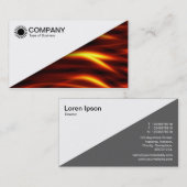 Diagonal V2 - Weiß - Feuerschwärme Visitenkarte (Vorne/Hinten)