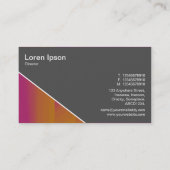 Diagonal V3 - 70pc Gray Visitenkarte (Rückseite)