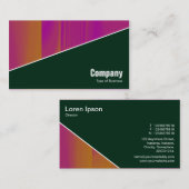 Diagonal V3 - Dunkelgrün Visitenkarte (Vorne/Hinten)