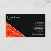 Diagonal V3 - Schwarz - Abstrakt 080716(011) Visitenkarte (Rückseite)