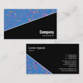 Diagonal V3 - Schwarz - Abstrakt 080716(1) Visitenkarte (Vorne/Hinten)